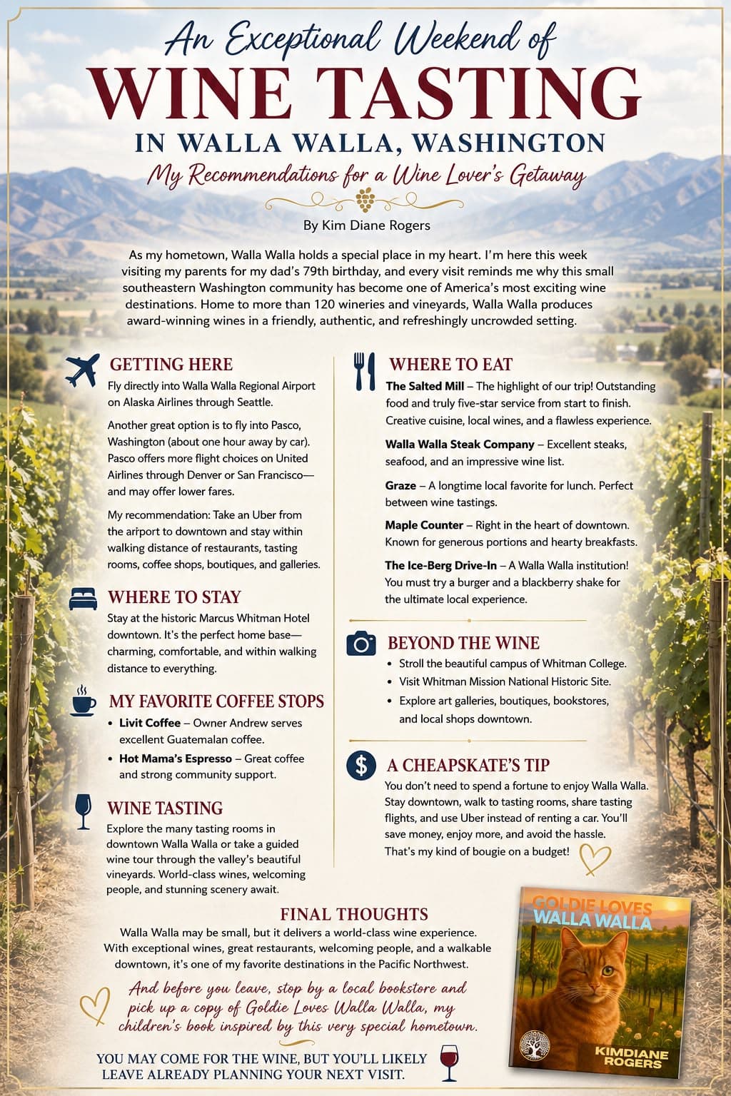 An Exceptional Weekend of Wine Tasting in Walla Walla Washington (My Recommendations for a Wine Lover’s Getaway)